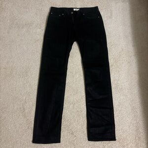 SATURDAY NYC Black Straight-Leg Trousers